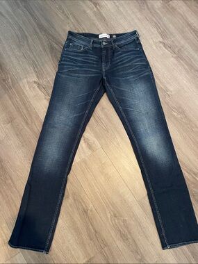Department West Men's Straight Dark Blue Jeans